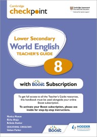 Cambridge Checkpoint Lower Secondary World English Teacher’s Guide 8 with Boost Subscription