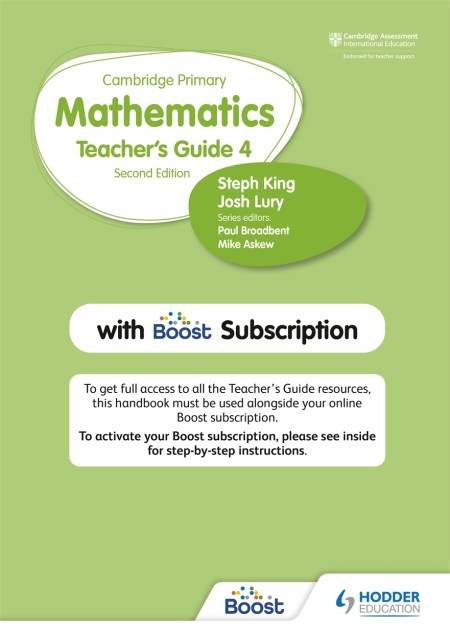 Cambridge Primary Mathematics Teacher’s Guide Stage 4 with Boost Subscription