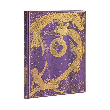 Violet Fairy Ultra Lined Hardcover Journal (Elastic Band Closure)