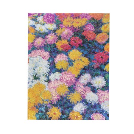 Monet’s Chrysanthemums Ultra Lined Hardback Journal (Elastic Band Closure)