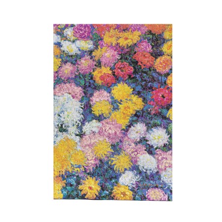 Monet’s Chrysanthemums Mini Lined Hardback Journal (Elastic Band Closure)