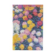 Monet’s Chrysanthemums Midi Dot-Grid Hardback Journal (Elastic Band Closure)