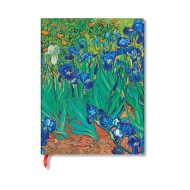 Van Gogh’s Irises Mini Unlined Hardback Journal (Elastic Band Closure)