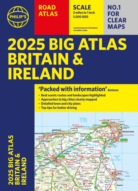 2025 Philip’s Big Road Atlas of Britain & Ireland