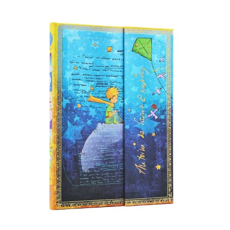 Saint-Exupéry, The Little Prince (Embellished Manuscripts Collection) Midi Lined Hardcover Journal (Wrap Closure)